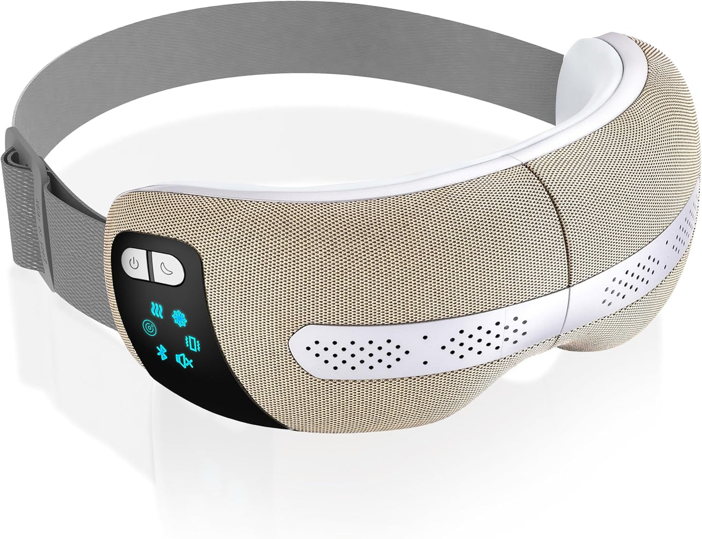Masque Chauffant Yeux – Masseur Oculaire Intelligent Avec Chaleur, Refroidissement, Compression D’Air, Vibration, Bluetooth, 5 Modes, Masseur De Tête Sans Fil, Pliable, Cadeau Femme Homme