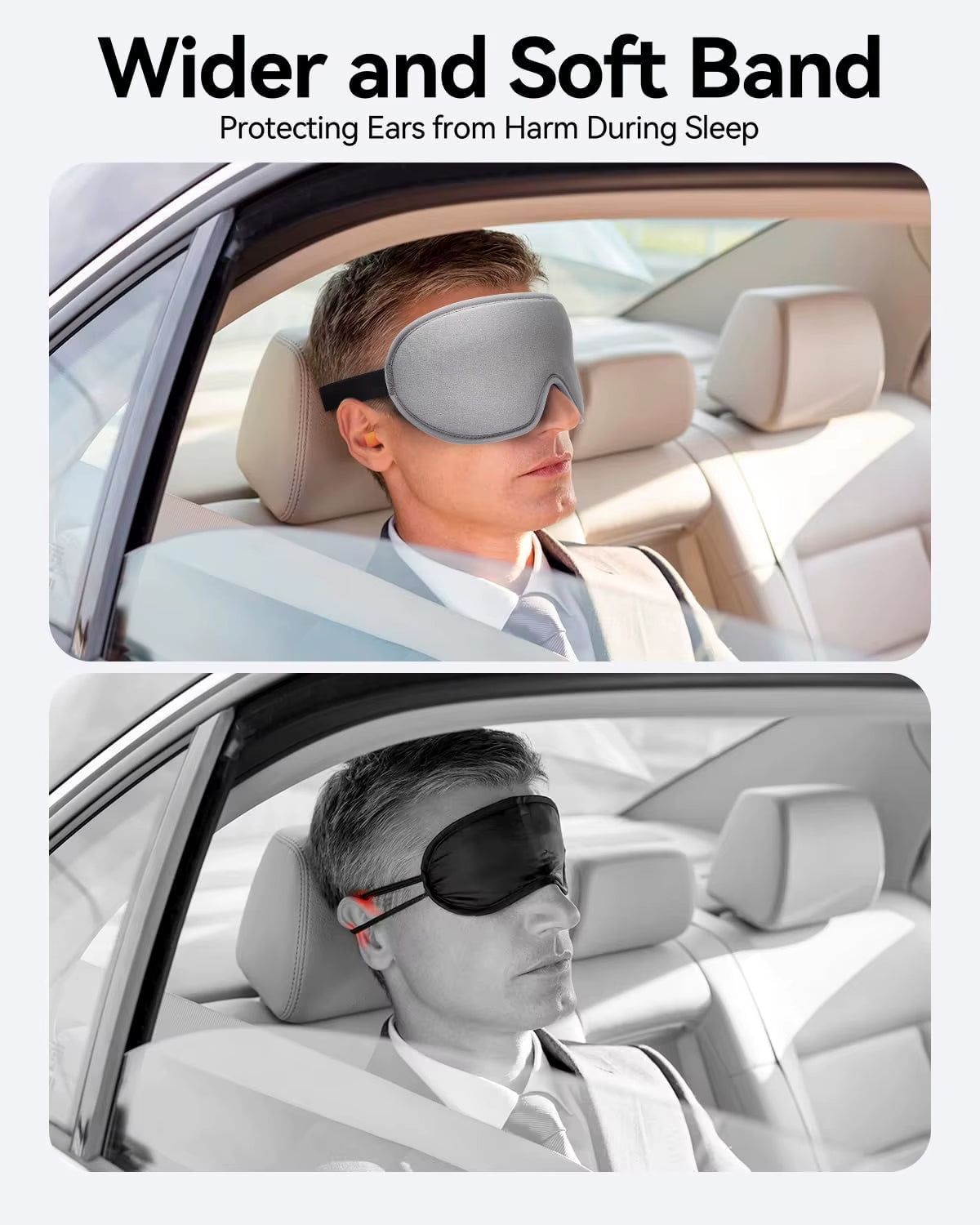3D Soft Eye Mask for Sleeping Eyeshade Block Out Light Sleep Aid Eyepatch Breathable Eyecover Blindfold Travel Relax Slaapmask
